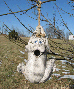 Hanging Cat Birdhouse