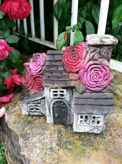 Rose Cottage Fairy Garden Luminary