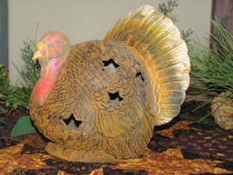 Tom Turkey Candle Cover